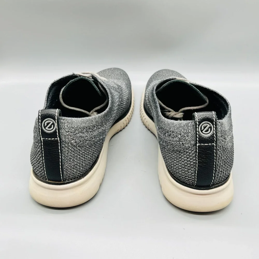 Cole Haan Shoes Mens 10.5 Gray Knit Zerogrand Stitchlite Wingtip Oxford Sneakers